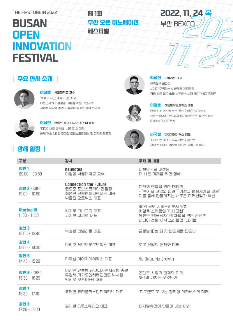 4. (포스터) 부산오픈이노베이션 페스티벌_강연내용.png